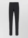 Pal Zileri Wool Trousers With Back Pockets And Belt Loops