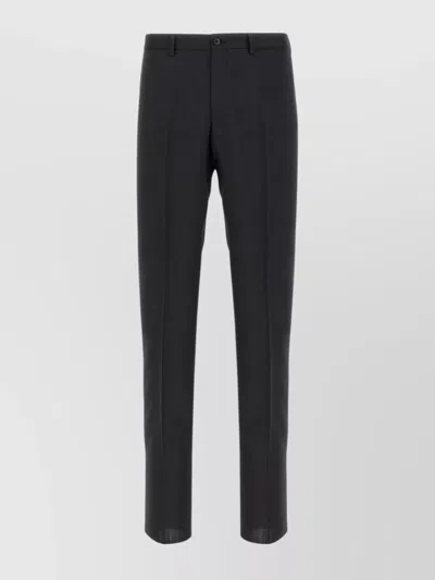 PAL ZILERI WOOL TROUSERS WITH BACK POCKET AND BELT LOOPS