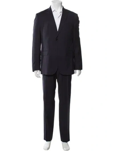 Pre-owned Pal Zileri Wool Two-piece Suit In Blue