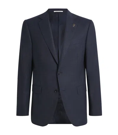 Pal Zileri Wool Vincenza Blazer In Blue
