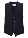 Pal Zileri Tailored Vest With V-neckline And Adjustable Back Strap