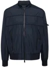 Pal Zileri Zip-fastening Bomber Jacket In Blue