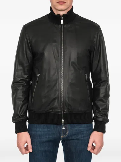 Pal Zileri Zip-fastening Jacket In Black