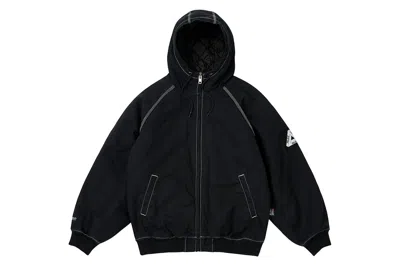 Pre-owned Palace 10 oz Hooded Jacket Black