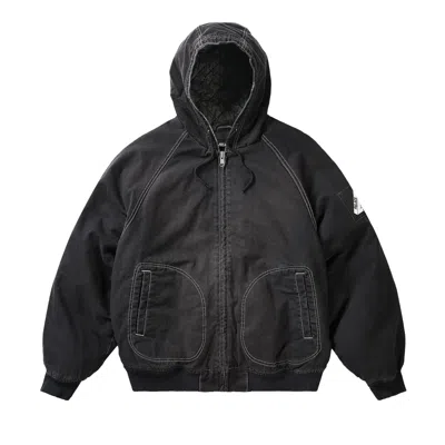 Pre-owned Palace 10oz Hooded Canvas Jacket 'black' | Men's Size M