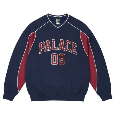 Pre-owned Palace 9 Crew 'navy' | Blue | Men's Size Xl