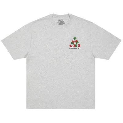 Pre-owned Palace 9 Tri-ferg T-shirt 'grey Marl' | Men's Size S In Gray