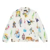Palace Abstract Printing Zipper Jacket Unisex White In Neutral