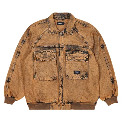 Pre-owned Palace Acid Jacket 'rust' In Orange