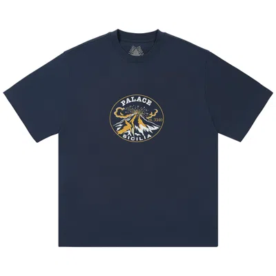 Pre-owned Palace Active T-shirt 'navy' In Blue