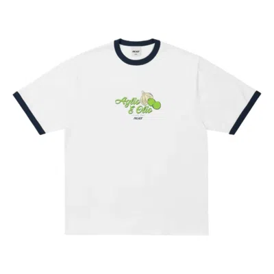 Palace Aglio E Olio Ringer T-shirt 'white'