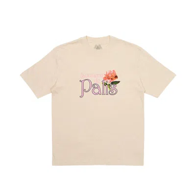 Pre-owned Palace Alfresco T-shirt 'oatmeal Marl' In Cream