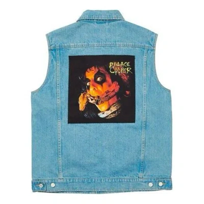 Palace Alice Cooper Denim Vest 'blue'