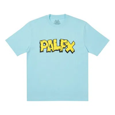Palace Alphabet Basic Printing Short Sleeve Unisex Blue