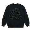 Palace Alphabet Logo Pattern Round Neck Black