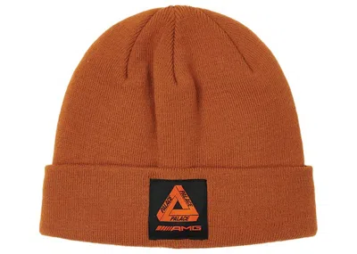 Pre-owned Palace Amg 2.0 Beanie In Caramel