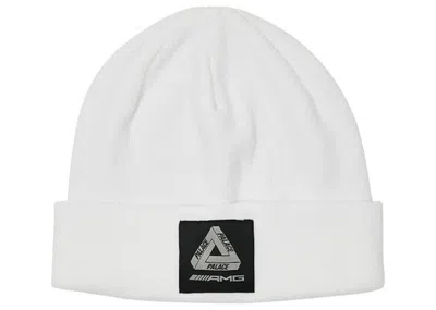 Pre-owned Palace Amg 2.0 Beanie In White