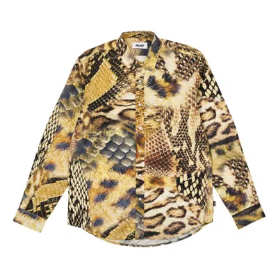 Palace Animal Print Shirt 'yellow' In Multi