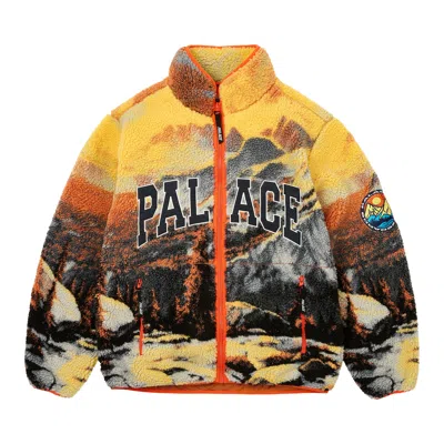 Pre-owned Palace Appalachian Funnel Fleece Palaska 'orange' | Men's Size L