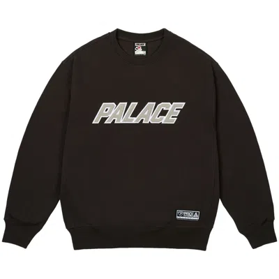 Pre-owned Palace Appliqué Team Crew 'black' | Men's Size L