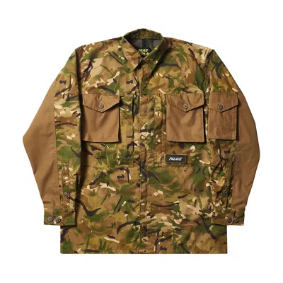 Pre-owned Palace Ark Air Shirt Jacket 'camo' | Tan | Men's Size L