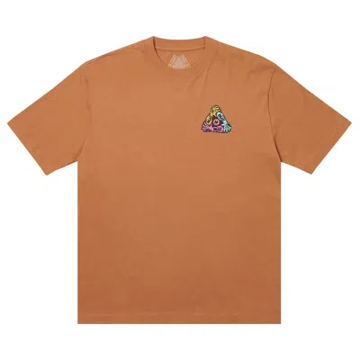 Pre-owned Palace Arms T-shirt 'melted Sugar' In Brown
