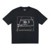 Palace Autobahn T-shirt Black Creative Printing Short Sleeve Unisex In Black