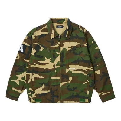 Palace Aviator Jacket 'camo' In Green