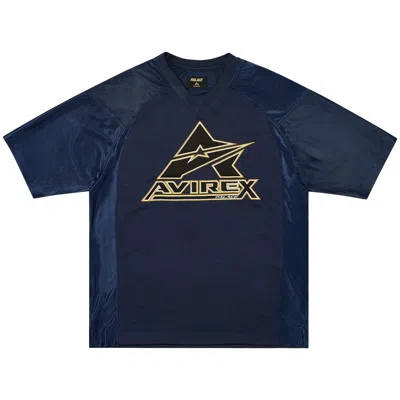 Pre-owned Palace Avirex Mesh Jersey 'navy' | Blue | Men's Size L