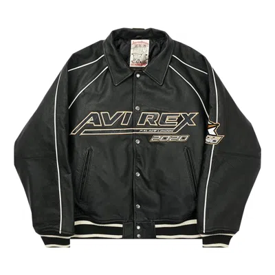 Pre-owned Palace Avirex No Snakes Jacket 'black' | Men's Size Xl