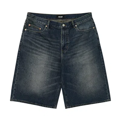Pre-owned Palace Baggy Jean Short 'dark Stone Wash' | Grey | Men's Size 36 In Gray