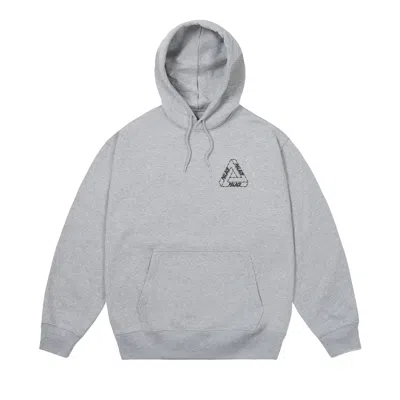 Pre-owned Palace Barbed Tri-ferg Hood 'grey Marl' | Men's Size Xl In Gray