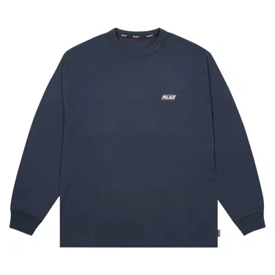 Pre-owned Palace Basically A Long-sleeve 'navy' In Blue