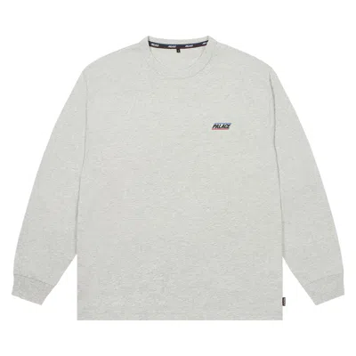 Pre-owned Palace Basically A Long-sleeve 'grey Marl' | Men's Size Xxl In Gray