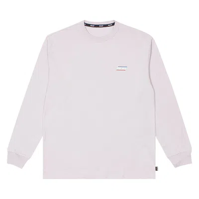 Pre-owned Palace Basically A Long-sleeve 'lilac' | Grey | Men's Size Xl In Gray