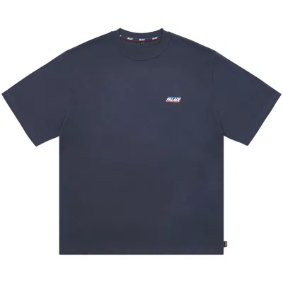 Pre-owned Palace Basically A T-shirt 'navy' In Blue