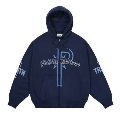 Pre-owned Palace Believer Zip Hood 'navy' | Blue | Men's Size Xl