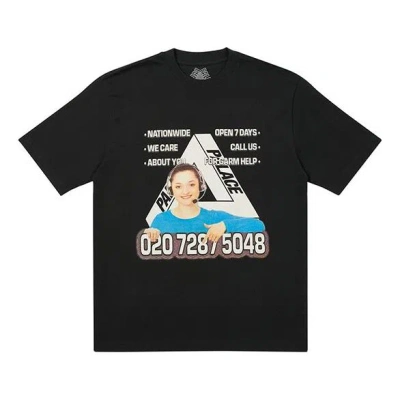 Palace Bell Man Round Neck Short Sleeve Unisex Black