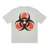 Palace Bio Hazard T-shirt Grey Marl Triangle Back Pattern Logo Short Sleeve Unisex Gray In White