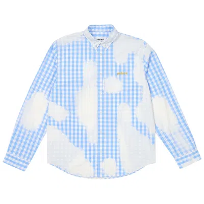 Pre-owned Palace Bleached Out Shirt 'blue'