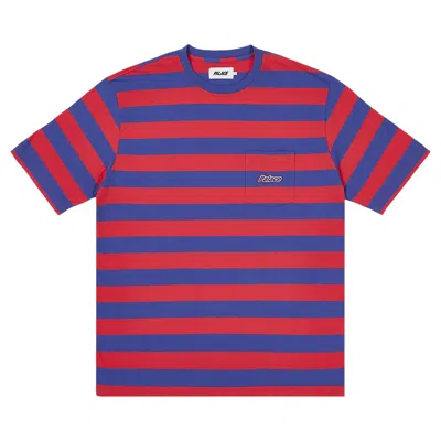 Pre-owned Palace Block Stripe T-shirt 'navy' | Blue | Men's Size S