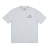 Palace Bones Grey Marl Logo Printing Short Sleeve Unisex Gray In Gray