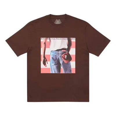 Palace Born To Bun Character Casual Short Sleeve Unisex Brown