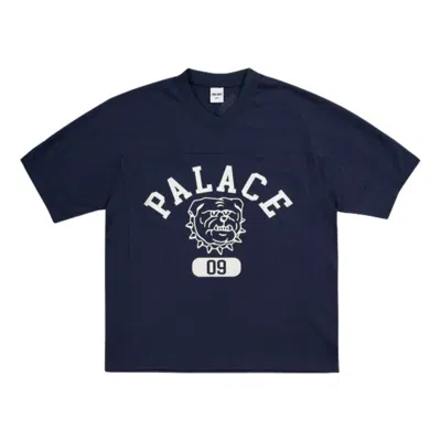 Palace Bulldog Mesh Jersey 'navy' In Blue