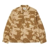 Palace Canvas Camouflage Denim Jacket Unisex Yellow In Brown