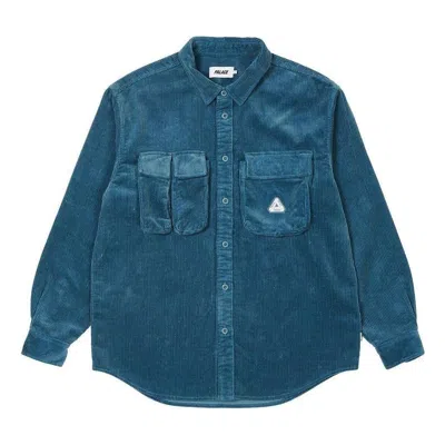 Palace Cargo Cord Shirt 'blue'