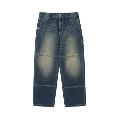 Pre-owned Palace Carp Jean 'dark Distress Wash' | Blue | Men's Size 32