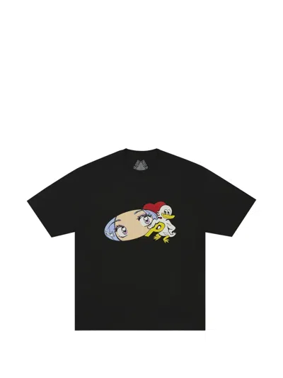 Palace Cartoon-print T-shirt In Black