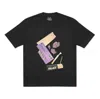 Palace Casual Printing Short Sleeve Unisex Black In Black