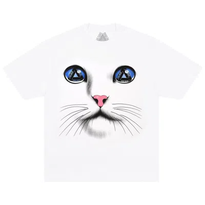 Pre-owned Palace Cat Face T-shirt 'white' | Men's Size L